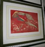 Robert R Greenhalf, Golden Pheasants, screenprint in colours