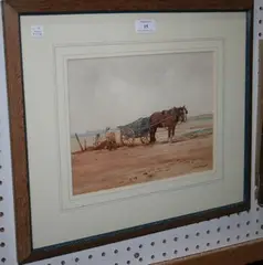 E.M. Somes, On Instow Sands, watercolour