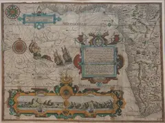 J.H. van Linschoten, Map of the Southwest Coast of Africa, from the Congo to the Cape, engraving