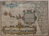 J.H. van Linschoten, Map of the Southwest Coast of Africa, from the Congo to the Cape, engraving