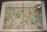 John Rocque, An Exact Survey of the Citys of London, Westminster, ye Borough of Southwark and County near Ten Miles round begun in 1741 and ended in 1745, engraving in five sections by Richard Parr