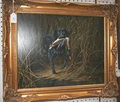 The Reliable Labrador by Terence Macklin, 1987, oil on canvas, sold May 2011