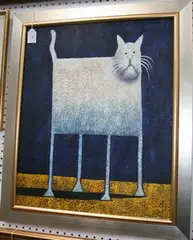 Giacomo Loy, Edward' (Study of a Cat), oil on canvas