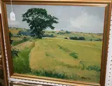 E. J. Bugg, A Barley Field near Nayland, 1966, oil on canvas