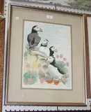 John Tennent, Puffins, 1982, lithograph printed in colours