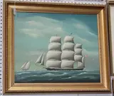 C.J. Guise, The Tea Clipper "Stornoway, oil on canvas