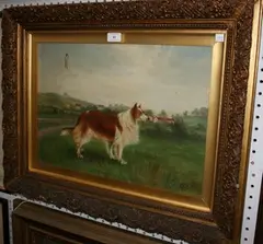 Wylam Gowdy, Jip' (Study of the Dog, property of W.H. Haclam), oil on canvas