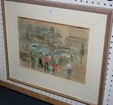 Elizabeth Scott-Moore, The Harbour, Brixham, South Devon, watercolour