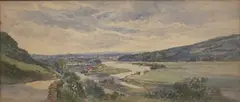 Charles Rowbotham, View of the River Tay at Perth, Scotland, watercolour