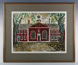 John Piper, The Geffrye Museum, colour screenprint