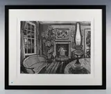 Richard Bawden, Winter Evening, etching