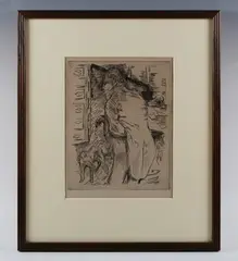 Pierre Bonnard, Dingo, etching from the series of 14