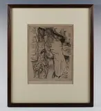 Pierre Bonnard, Dingo, etching from the series of 14