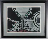 John Brunsdon, The Park I, colour etching with aquatint