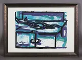 Frank Auerbach, Reclining Figure I (1966), colour screenprint