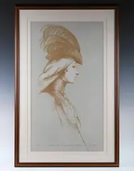 Philip Jackson, Study for the Sculpture of Sissi - Geneva, lithograph