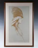 Philip Jackson, Study for the Sculpture of Sissi - Geneva, lithograph