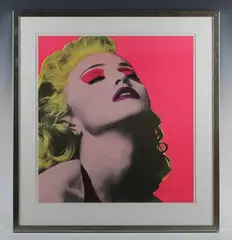 Thomas Hafstrom, Madonna, colour screenprint