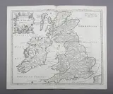 Robert Morden, Britannia Romana': map of Roman Britain, engraving