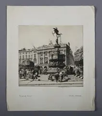 Stanley Anderson, Piccadilly Circus, etching