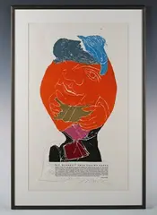 Léo Maillet, Die Wahrheit uber Sancho Pansa, colour lithograph