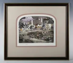 Graham Clarke, First & Last, coloured etching with aquatint
