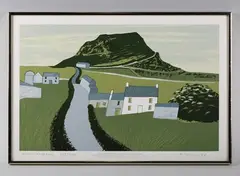 David Humphreys, Welsh Landscape, colour print