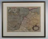 Jodocus Hondius I, Fessae et Marocchi Regna’: map of Fez and Marrakesh, Morocco, engraving with hand-colouring