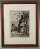 Jean-François Millet, La Grande Bergère, etching