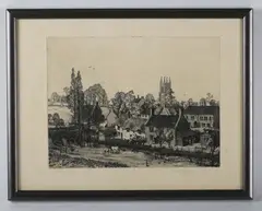Stanley Roy Badmin, Wells, Somerset, etching