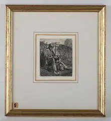 The Hedger’s Lunch by Stanley Roy Badmin, etching, sold Nov 2025