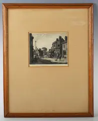 Wareham, Dorset by Stanley Roy Badmin, etching, sold Nov 2025