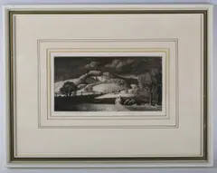 Stanley Roy Badmin, Storm over Pole Hill, etching