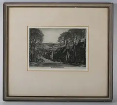 Stanley Roy Badmin, Burford, Oxfordshire, etching