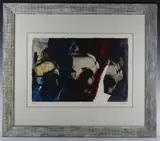 John Piper, Eye & Camera, Red, Blue & Yellow, colour screenprint