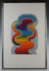 Roy Smallman, Abstract, colour screen print