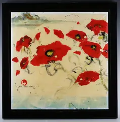 Enlightenment I by Danielle O’Connor Akiyama, hand-embellished box canvas print, sold Nov 2025