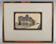 John Piper, First Avenue Hotel, Hove, colour aquatint from ‘The Brighton Aquatints’
