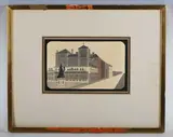 John Piper, First Avenue Hotel, Hove, colour aquatint from ‘The Brighton Aquatints’