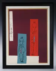 Pablo Picasso, Deux Clowns, lithograph in colours on wove paper