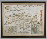 John Speed, Wight Island': map of the Isle of Wight, engraving with hand colouring