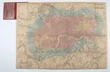 Benjamin Rees Davies, Metropolitan Goods Conference Map of Collection and Delivery Boundaries London, April 1st 1869, engraving with hand colouring