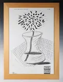 David Hockney, Still life, limited edition, original, offset lithograph headed 'Aug 16 ’90 11:03 DH In The Hills P.7/25'
