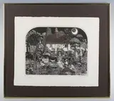 Graham Clarke, Brewup, colour etching with aquatint