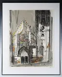 John Piper, Clamecy, colour screenprint