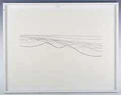 Wilhelmina Barns-Graham, 5 Lines, 2001, lithograph