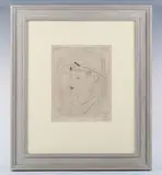 Józef Hecht, The Little Parisian, etching