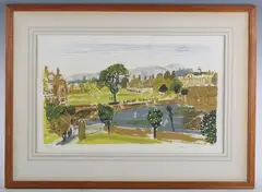 Edwin La Dell, Wrekin College, Wellington, Telford, colour lithograph