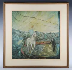 Barbara A. Wood, Circus bareback rider, colour print