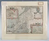 John Speed, Caernarvon both Shire and Shire-towne: map of the county of Caernarfon, engraving with later hand colouring